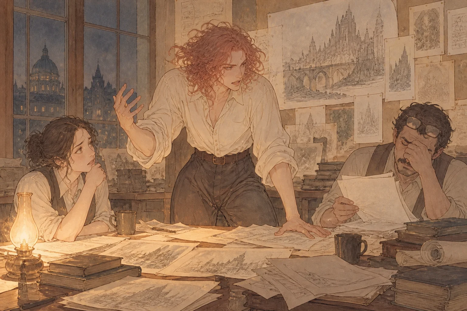 Burn everything scene illustration