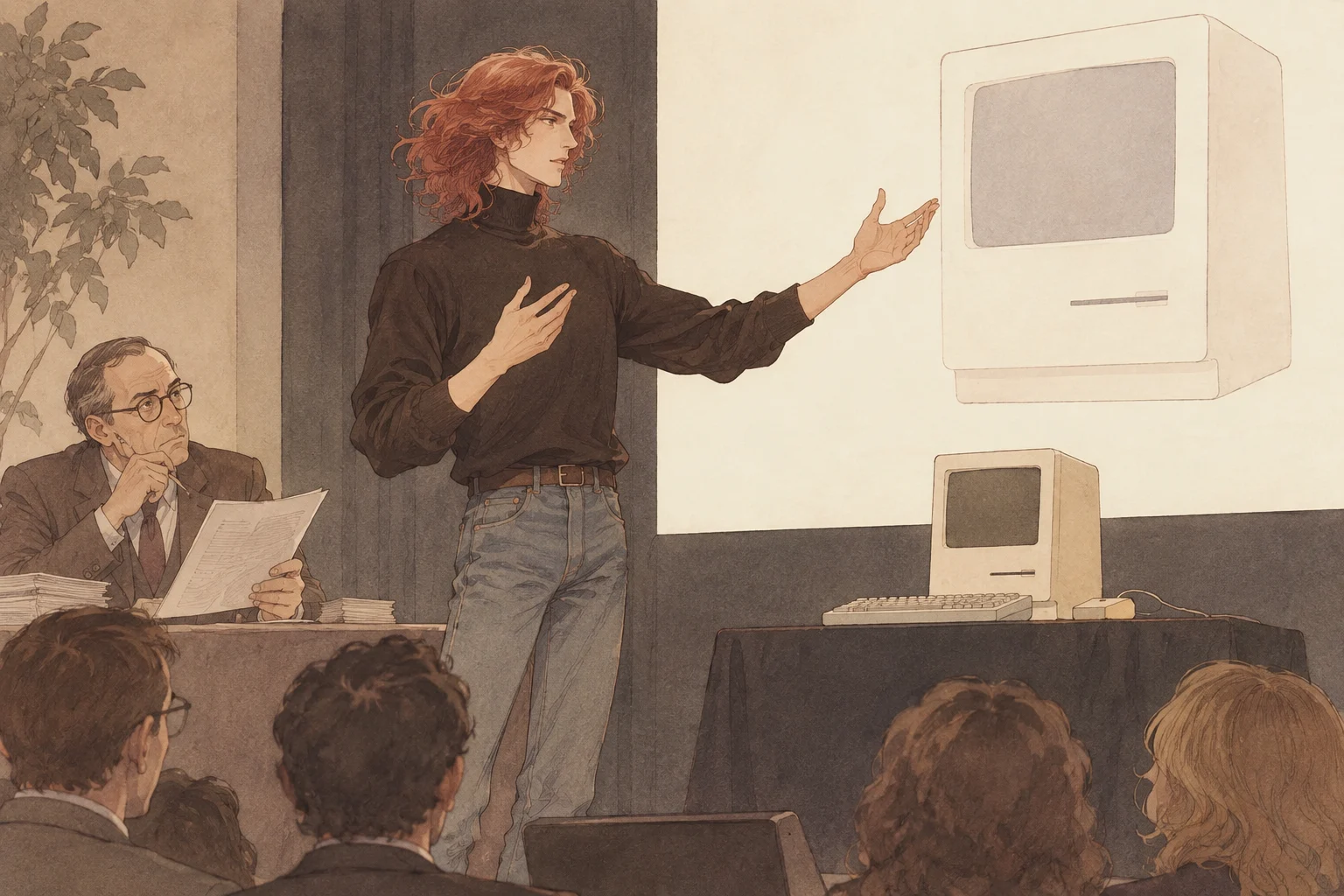 apple scene illustration