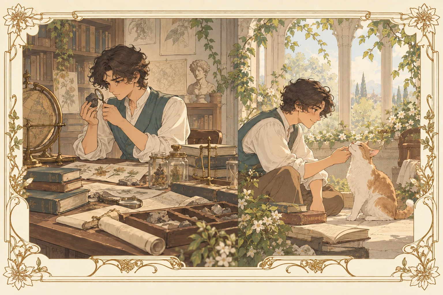 我と汝の場面イラスト