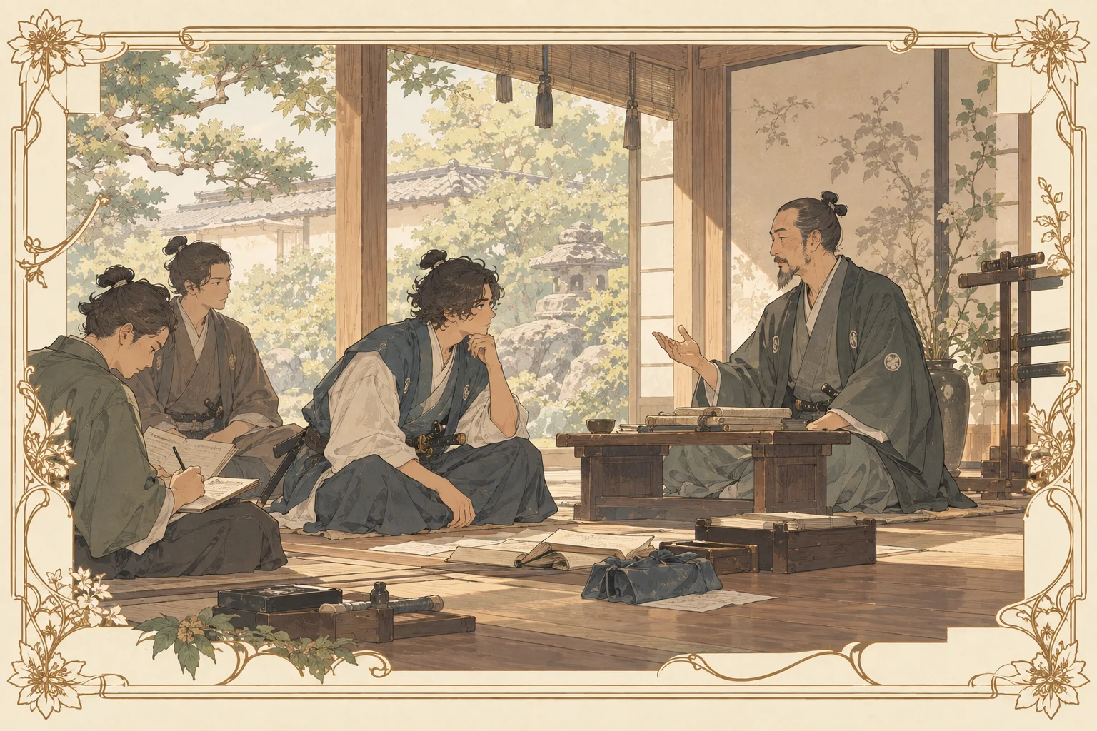 葉隠の場面イラスト