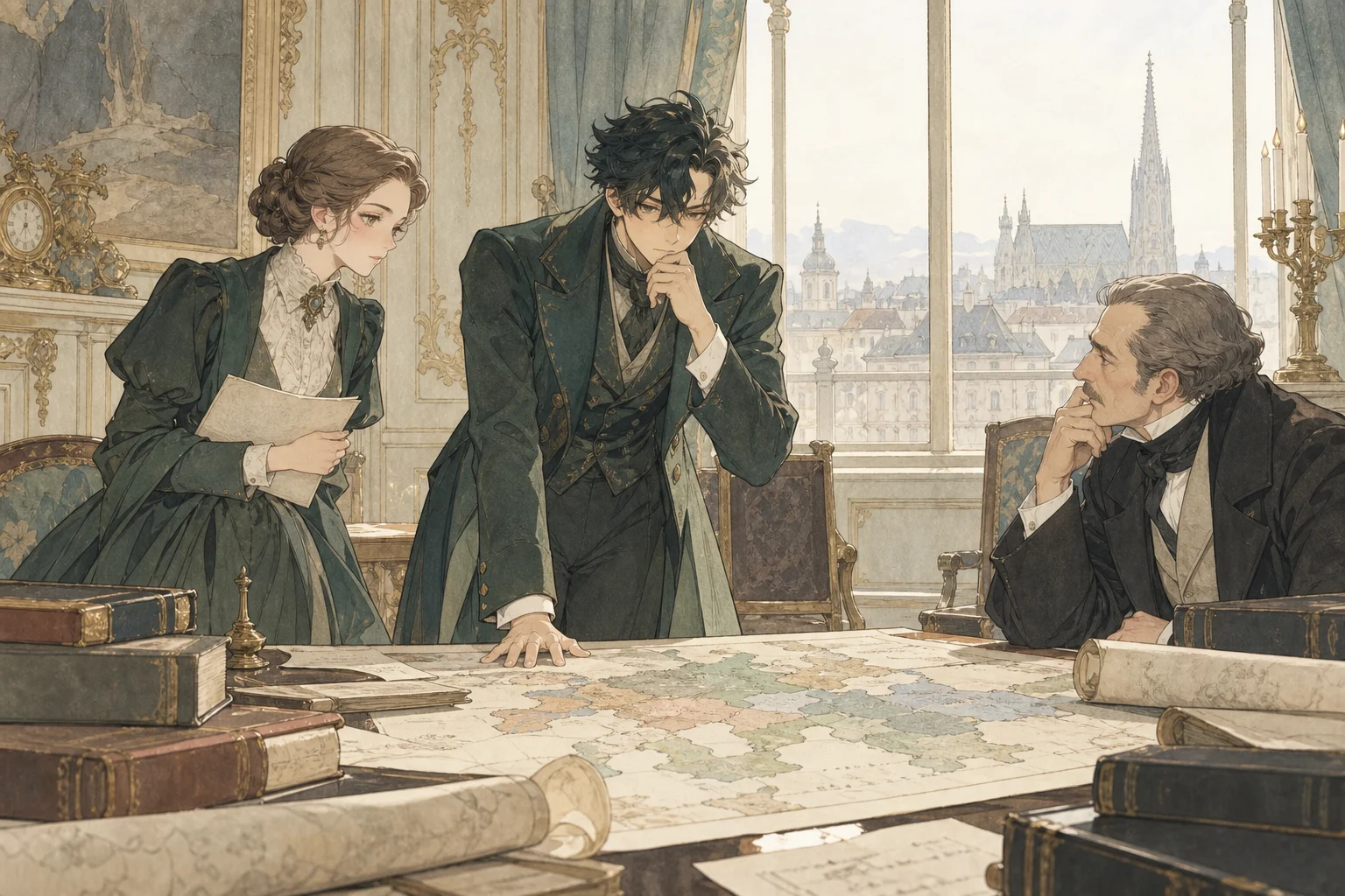 Scene illustration of the design of the Vienna system