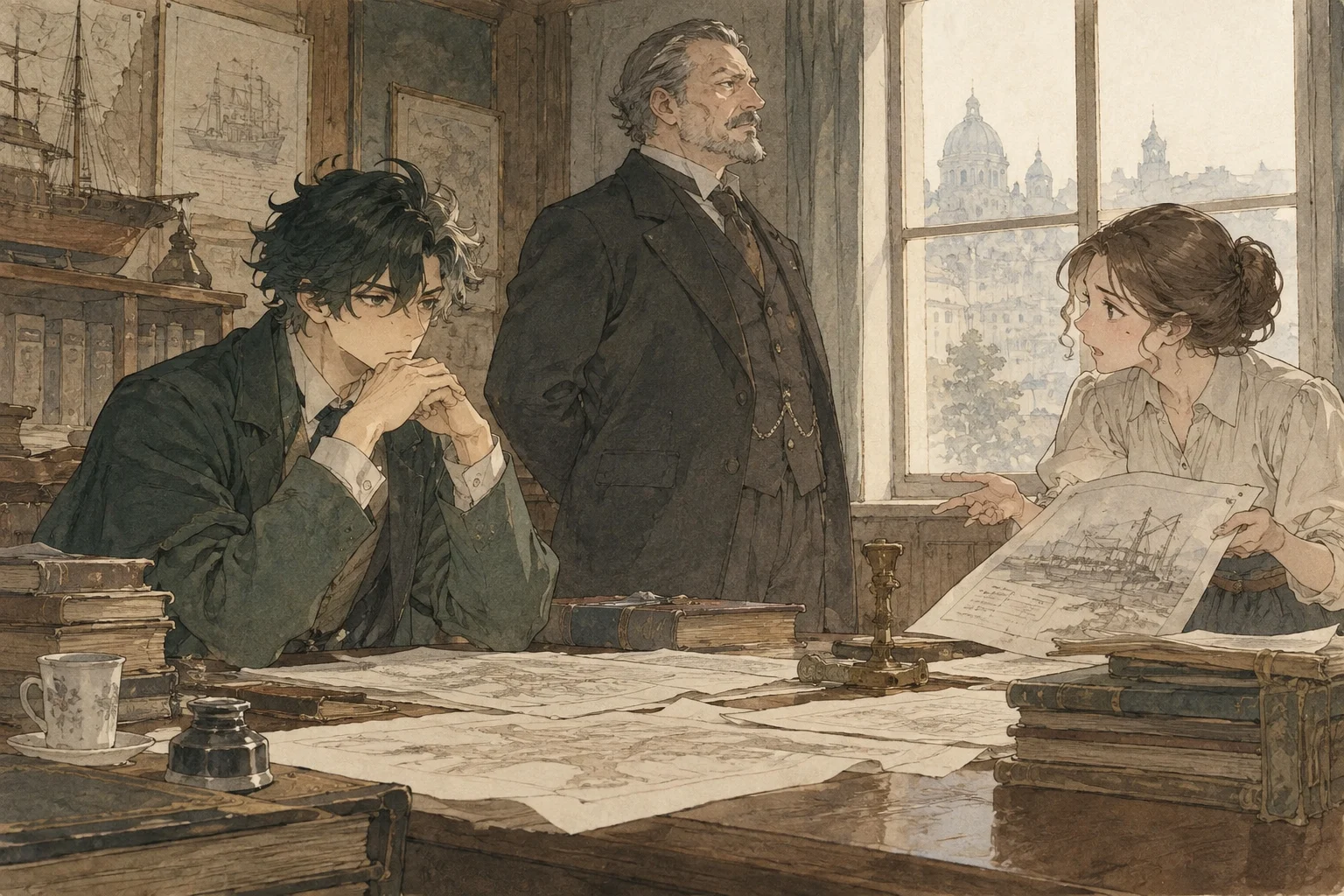 Scene illustration of protecting and not moving