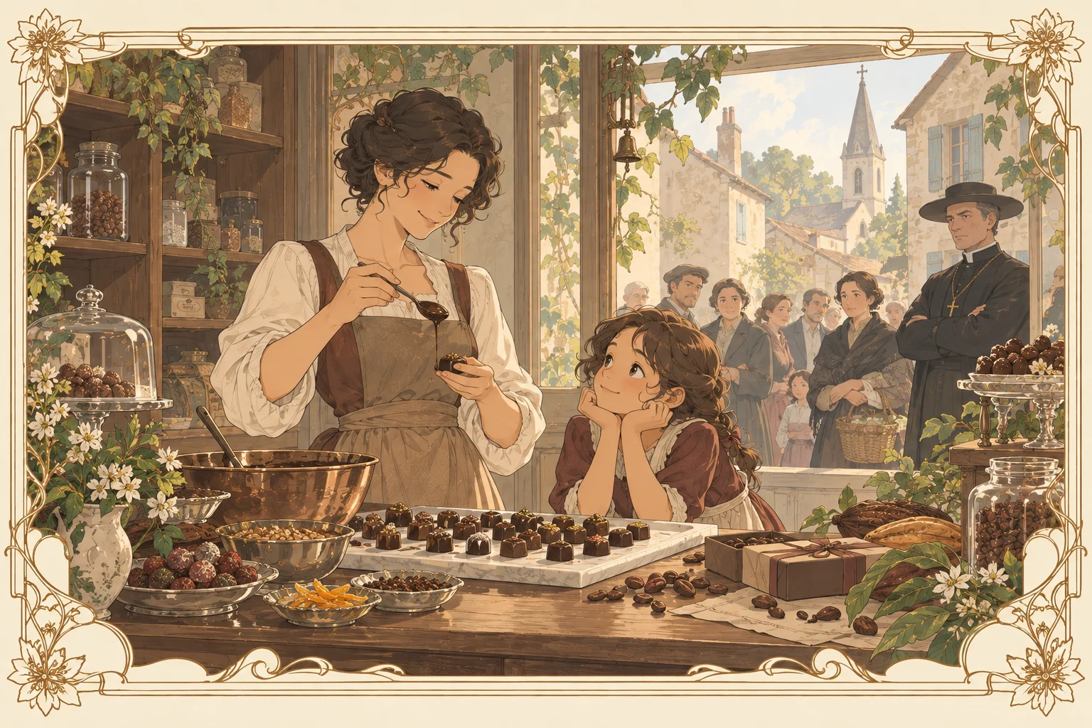 ショコラの場面イラスト