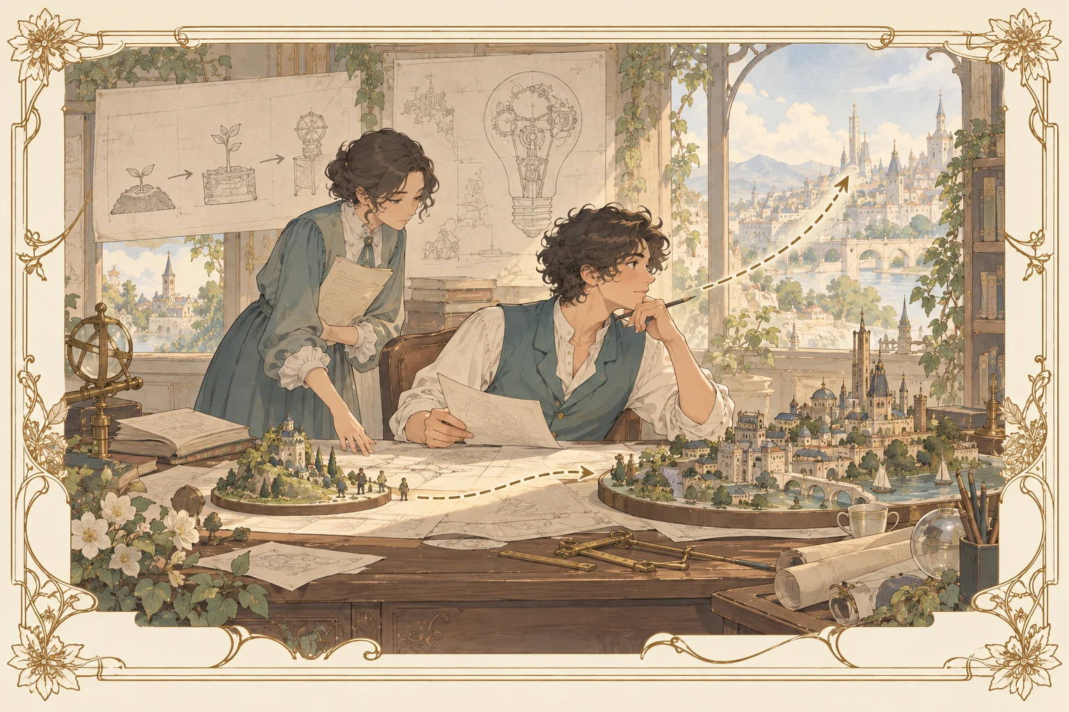 ゼロ・トゥ・ワンの場面イラスト