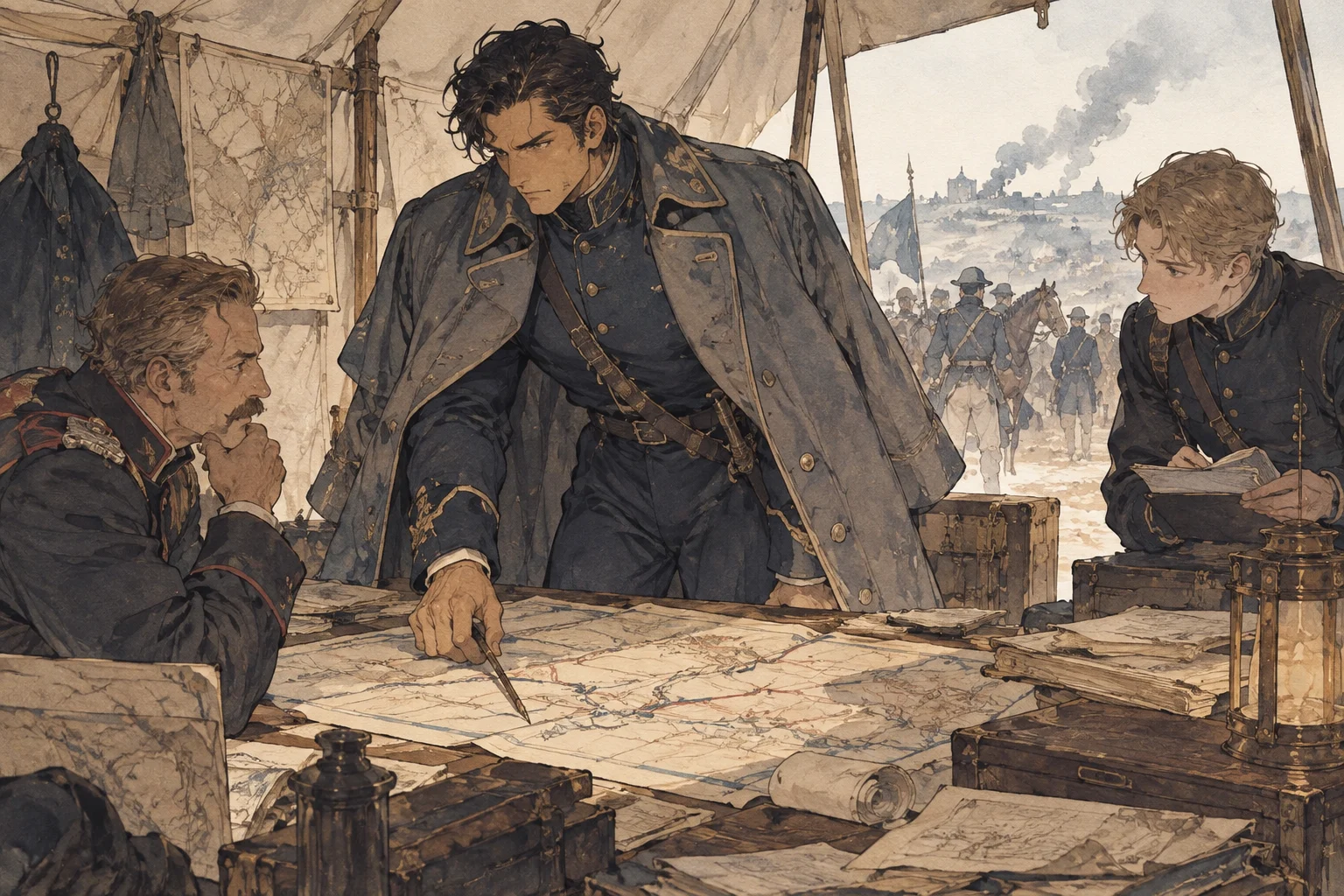 戦争論の場面イラスト