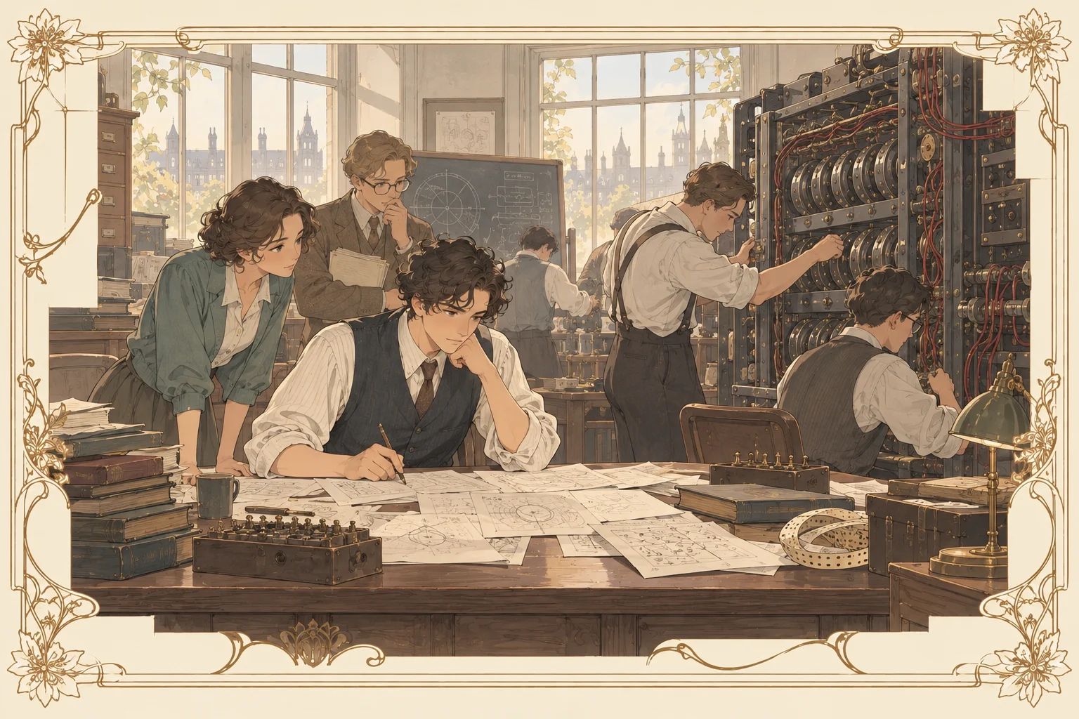 イミテーション・ゲームの場面イラスト