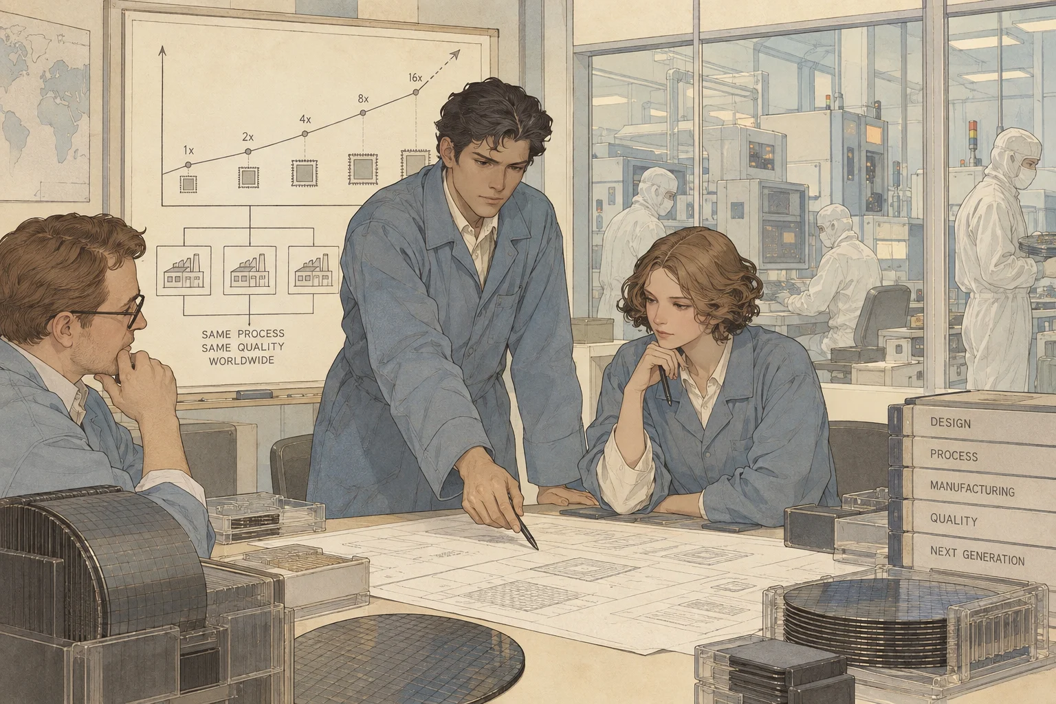 Intel scene illustration