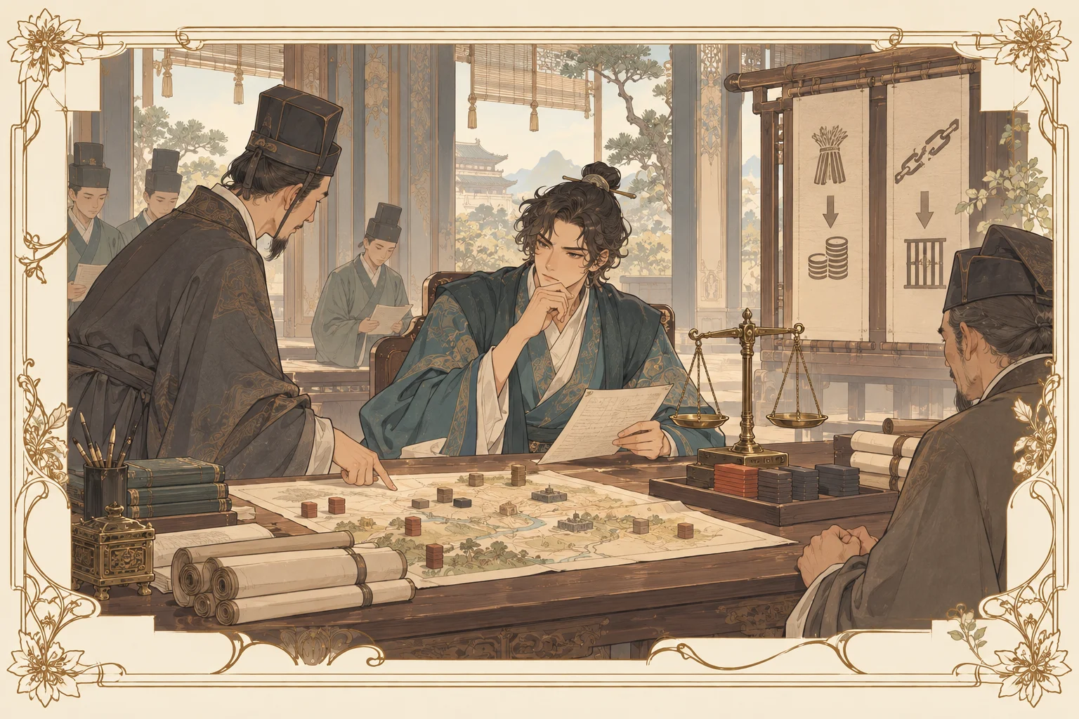 韓非子の場面イラスト