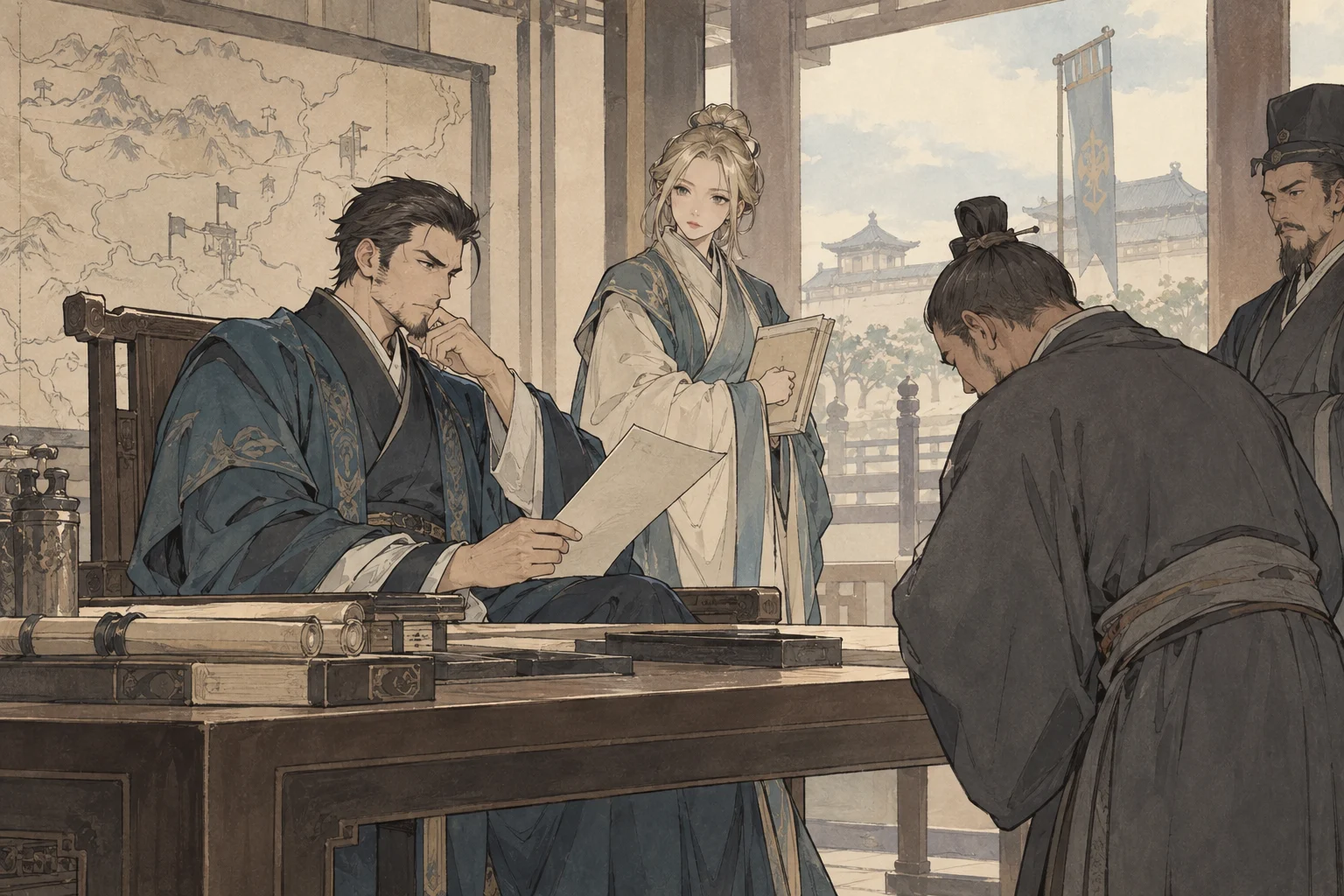 韓非子の場面イラスト