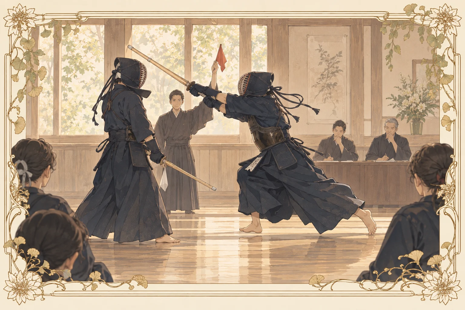 剣道の場面イラスト