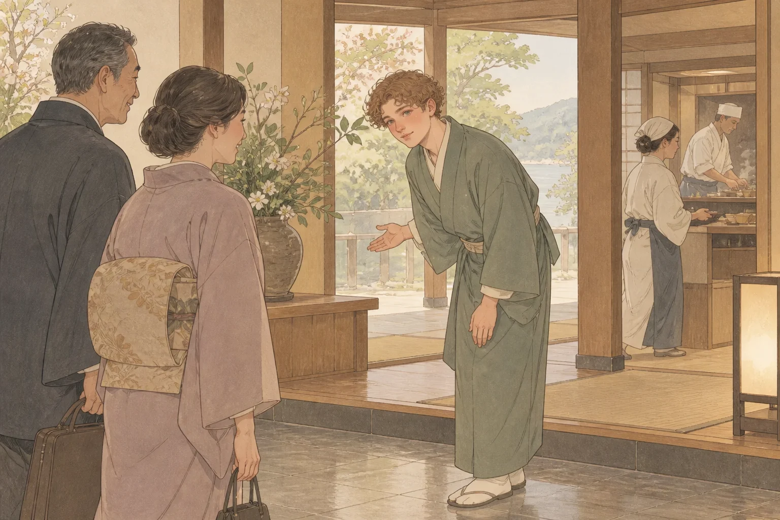 Kagaya scene illustration
